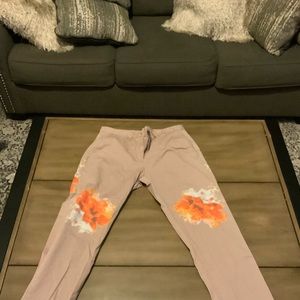 Floral print pants